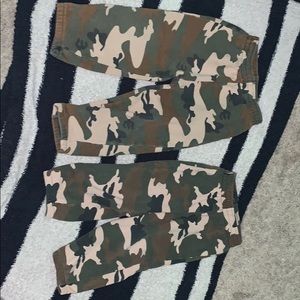 Matching boys sweatpants camouflage